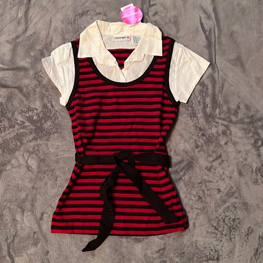 NWT Girls Energie Belted Top